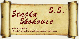 Stajka Skoković vizit kartica